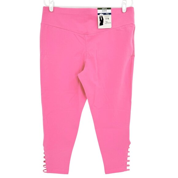 Terra & Sky Women's Blush Pink Capri Ladder Legging Plus Size 0X (14W) NWT - Picture 2 of 11